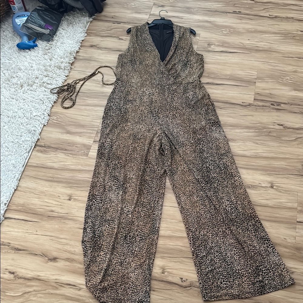 Leopard Print Jumpsuit